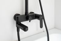 Комплект смесителей Paffoni Light Черный матовый арт-KITCOL632NO007 — фото 10, Готовые комплекты для ванной комнаты