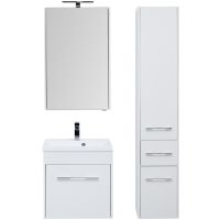 Зеркальный шкаф Aquanet Августа 58 Белый арт-210008 — фото 2, Зеркальные шкафы в ванную