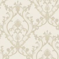 Обои Roberto Borzagi Queen I Винил на флизелине (1,06*10,05) Бежевый, Дамаск арт-90107-1 — фото 1, Обои для стен