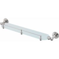 Стеклянная полка WasserKRAFT Ammer Хром матовый арт-K-7044 — фото 1, Полки для ванной и душа