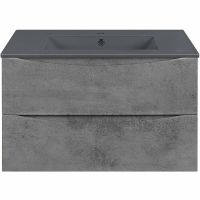 Тумба под раковину Vincea Mia 75 подвесная Beton арт-VMC-2MC750BT — фото 3, Тумбы под раковину