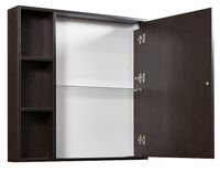 Зеркальный шкаф Stella Polar Монтоне 80 Венге арт-SP-00000158 — фото 3, Зеркальные шкафы в ванную