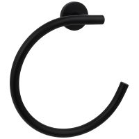 Полотенцедержатель Aquatek Черное матовое арт-AQ4012MB — фото 1, Полотенцедержатели