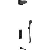 Товар: Душевая система Vincea Inspire с термостатом Черная матовая арт-VSFW-433TI1MB - фото 2 Душевая система Vincea Inspire с термостатом Черная матовая арт-VSFW-433TI1MB — фото 2, Встраиваемые душевые комплекты