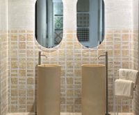 Керамогранит Aparici см арт-Milano Ocre Frame Natural 49,75x99,55 — фото 2, Керамогранит