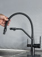 Смеситель для кухни Viko Черный матовый арт-V-5502 — фото 3, Смесители для кухни