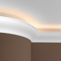 Карниз гибкий Европласт 1.50.222 2000x170x162 мм арт-1.50.222 (гибкий) — фото 2, Карнизы