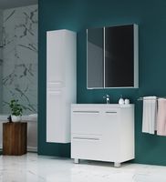 Тумба под раковину 1MarKa Соната 90Н Белый глянец арт-У83680 — фото 4, Тумбы под раковину