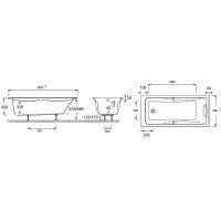 Акриловая ванна Jacob Delafon Odeon Up 180x80 без гидромассажа арт-E6048RU-00 — фото 4, Акриловые ванны