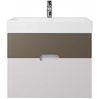 Тумба под раковину Creto Malibu 60 подвесная Capuchino Soft арт-7-1077CapS — фото 1, Тумбы под раковину