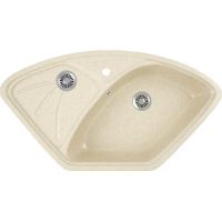 Кухонная мойка Domaci Бьелла DMC-10E арт-GWS-10E-328 бежевая — фото 1, Кухонные мойки