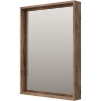 Товар: Зеркало Brevita Dallas 60 с подсветкой Дуб Галифакс олово с сенсорным выключателем арт-DAL-02060-074 - фото 2 Зеркало Brevita Dallas 60 с подсветкой Дуб Галифакс олово с сенсорным выключателем арт-DAL-02060-074 — фото 2, Зеркала в ванную комнату