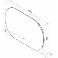 Зеркало Континент Fleur 1000x600 с подсветкой с бесконтактным выключателем арт-ЗЛП607 — фото 6, Зеркала в ванную комнату
