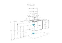Тумба под раковину Aquaton Сохо 60 подвесная Слэйт Галька серая арт-1A258001AJ9A0 — фото 7, Тумбы под раковину