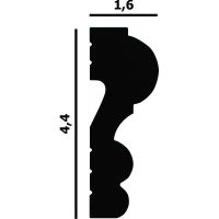 Молдинг Перфект 2000x44x16 мм арт-P59 — фото 2, Молдинги