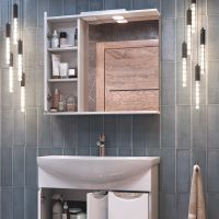 Зеркало со шкафом Vigo Callao 80 L с подсветкой Белое с электровыключателем арт-z.CAL.80.L.El — фото 2, Зеркальные шкафы в ванную