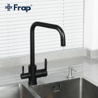 Смеситель для кухни Frap H801 Черный матовый арт-F43801-6 — фото 8, Смесители для кухни
