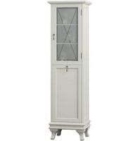 Шкаф пенал Opadiris Борджи 45 R с бельевой корзиной Слоновая кость арт-Z0000012565 — фото 1, Пеналы для ванной комнаты