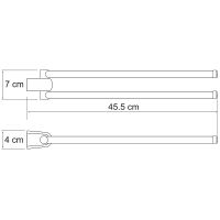 Товар: Полотенцедержатель WasserKRAFT Berkel поворотный Хром арт-K-6831 - фото 3 Полотенцедержатель WasserKRAFT Berkel поворотный Хром арт-K-6831 — фото 3, Полотенцедержатели