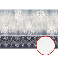 Фреска Ortograf Splendo 31702 Фактура бархат FX Флизелин (4*2,7) Серый/Синий, Вензель арт-31702 (бархат FX) — фото 1, Фрески