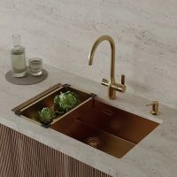 Товар: Коландер Iddis Kitchen Line Золото матовое арт-KOL23MGi59 - фото 4 Коландер Iddis Kitchen Line Золото матовое арт-KOL23MGi59 — фото 4, Коландеры