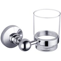 Стакан для зубных щеток CeramaLux Caps Хром арт-51302 — фото 1, Стаканы для зубных щеток