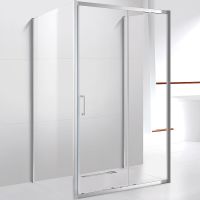 Душевой уголок Cezares Molveno 140x90 профиль Хром стекло прозрачное арт-MOLVENO-AH-12-140/90-C-Cr-IV — фото 1, Прямоугольные душевые уголки