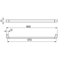 Полотенцедержатель Ideal Standard Softmood Хром арт-A9135AA — фото 2, Полотенцедержатели
