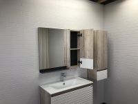 Товар: Зеркальный шкаф Comforty Страсбург 90 Дуб дымчатый арт-00-00006573 - фото 3 Зеркальный шкаф Comforty Страсбург 90 Дуб дымчатый арт-00-00006573 — фото 3, Зеркальные шкафы в ванную