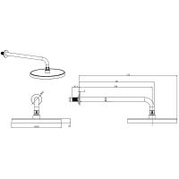 Верхний душ Aquatek Хром арт-AQ2080CR — фото 2, Верхние души