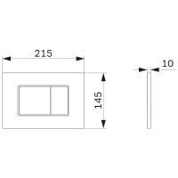 Клавиша смыва AM.PM Pro С S Хром глянцевый арт-I070251 — фото 3, Кнопки смыва