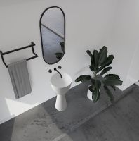 Товар: Раковина Abber Stein 45 Белая матовая арт-AS2507 - фото 5 Раковина Abber Stein 45 Белая матовая арт-AS2507 — фото 5, Раковины напольные