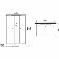 Товар: Душевая кабина Niagara Promo 110x80 без гидромассажа арт-P110/80/26Q/MT - фото 12 Душевая кабина Niagara Promo 110x80 без гидромассажа арт-P110/80/26Q/MT — фото 12, Душевые кабины