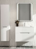 Зеркало Jorno Modul 80 с подсветкой с сенсорным выключателем арт-Mоl.02.77/W — фото 6, Зеркала в ванную комнату