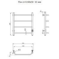 Товар: Электрический полотенцесушитель Тругор ПЭК 6 СП 60x50 Хром арт-Пэксп6/605032 - фото 3 Электрический полотенцесушитель Тругор ПЭК 6 СП 60x50 Хром арт-Пэксп6/605032 — фото 3, Электрические полотенцесушители