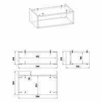 Товар: Ниша для тумбы Бриклаер Кристалл 60 Дуб Бунратти арт-4627125415883 - фото 5 Ниша для тумбы Бриклаер Кристалл 60 Дуб Бунратти арт-4627125415883 — фото 5, Полки