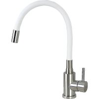 Смеситель для кухни Viko Нержавеющая сталь Белый арт-V-4448 — фото 1, Смесители для кухни