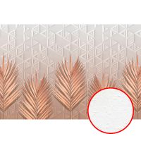 Фреска Ortograf Forma 32600 Фактура бархат FX Флизелин (4*2,7) Белый/Розовый, Геометрия/Листья арт-32600 (бархат FX) — фото 1, Фрески