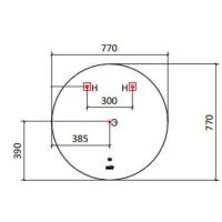 Товар: Зеркало Jorno Solo 77 с подсветкой с сенсорным выключателем и часами арт-Solo.02.77/W/RL - фото 6 Зеркало Jorno Solo 77 с подсветкой с сенсорным выключателем и часами арт-Solo.02.77/W/RL — фото 6, Зеркала в ванную комнату