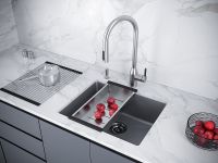 Кухонная мойка Paulmark Lumi 55 UNI Серый металлик арт-LU55-GRM — фото 4, Кухонные мойки