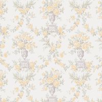 Обои LOYMINA La Belle Epoque Винил на флизелине (1*10,05) Серебряный/Бежевый, Цветы/Дамаск арт-BQ2 002/1 — фото 1, Обои для стен