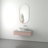 Зеркало Evoform Double 124x65 на стеклянном основании - цвет Бронза арт-BY 0303 — фото 3, Зеркала в ванную комнату