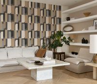 Обои RASCH Garden Винил на флизелине (0,53*10,05) Коричневый/Серый, Геометрия арт-330533 — фото 4, Обои для стен