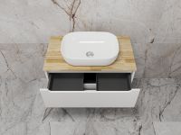 Тумба под раковину Style Line Бали 80 подвесная Белый софт арт-ЛС-00002339 — фото 6, Тумбы под раковину