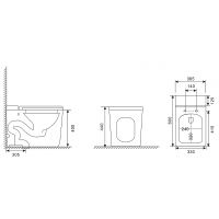 Унитаз Abber Rechteck приставной с сиденьем Микролифт арт-AC1212P — фото 12, Умные унитазы