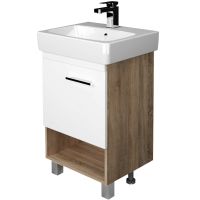 Тумба под раковину 1MarKa Tera 60 Дуб Сонома арт-У76065 — фото 1, Тумбы под раковину