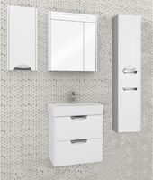 Подвесной шкаф Aquaton Сильва 32 L Дуб полярный арт-1A215703SIW7L — фото 4, Шкафы для ванной