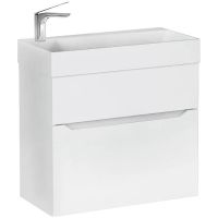 Тумба под раковину Jorno Folk 65 подвесная Белая арт-Folk.01.65/P/W/JR — фото 1, Тумбы под раковину