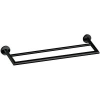 Полотенцедержатель Remer Guest двойной Черный матовый арт-GS33NO — фото 1, Полотенцедержатели