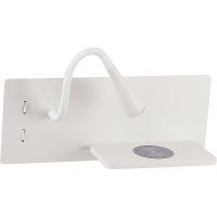 Настенный светильник Crystal Lux Белый арт-CLT 217W Qi+USB WH — фото 1, Бра